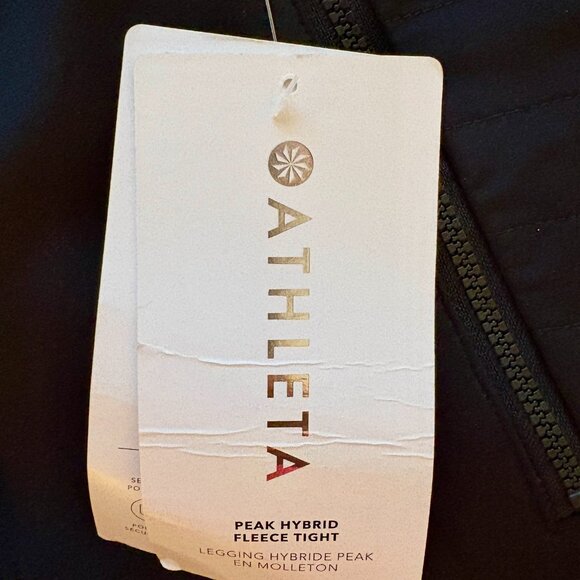 NWT Athleta Peak Hybrid Fleece Tight - Picture 5 of 7